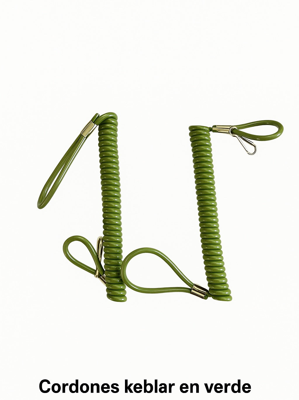 Título: Cordón Kevlar Verde
Precio: $8.500
Descripción:
Cordón retráctil de Kevlar en color verde, diseñado para uso táctico y profesional. Su estructura en espiral permite máxima extensión sin perder resistencia, ideal para portar arma corta, llaves tá