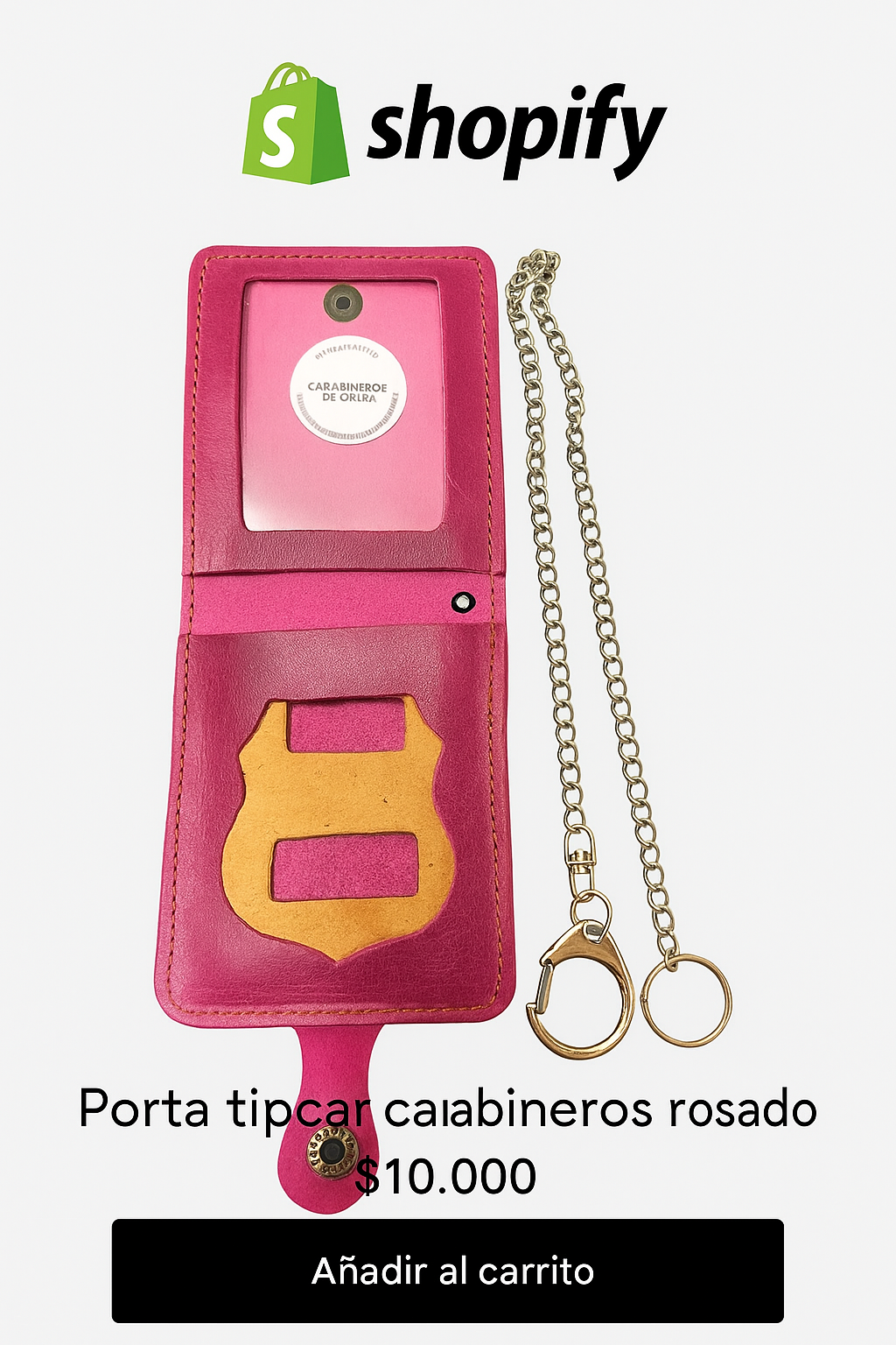 Porta TIP Carabineros Rosado