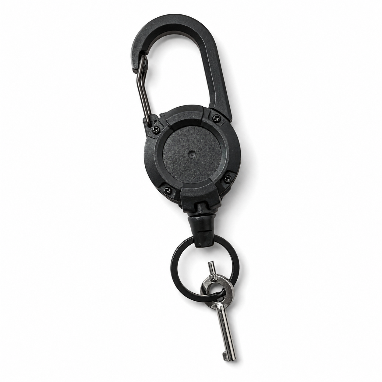 Porta llaves retráctil  con llave esposa